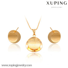 63344- Xuping Jewelry Fashion 2 piezas de latón conjunto de joyas con buena calidad